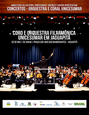 Orquestra Filarmnica Unicesumar se apresenta em Jaguapit