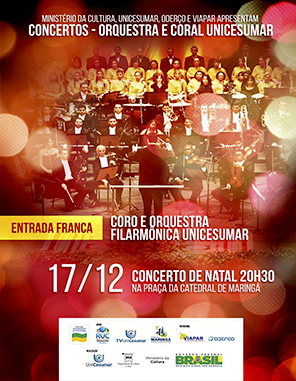 Orquestra Unicesumar se apresenta nesta quarta-feira em Maring