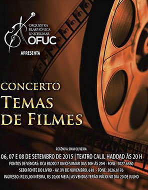 Orquestra Unicesumar realiza venda de ingressos para concerto "Temas de Filmes"